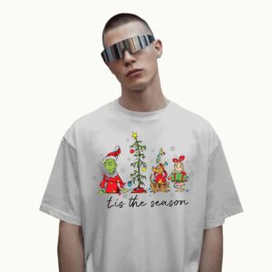 Grinch Tis The Season Christmas T Shirt