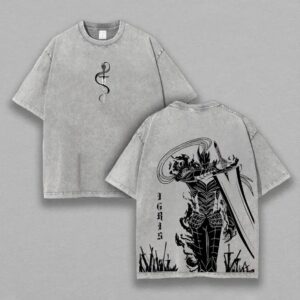 Igris Solo Leveling Washed T-Shirt | Oversized Graphic Tee