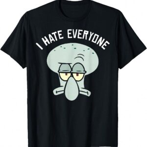 Squidward I Hate Everyone Sarcastic Shirt outckshfyk