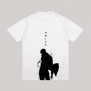 Sung Jinwoo Arise Minimalist Graphic T-Shirt | Solo Leveling Anime Tee