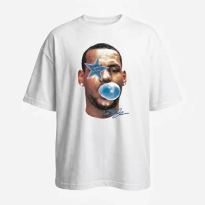 LeBron James Game Changer Bubble Gum Graphic T-Shirt Signature Basketball Streetwear Tee