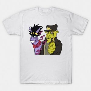 Shrek Jotaro & Donkey Star Platinum T-Shirt | JoJo Parody Anime Tee