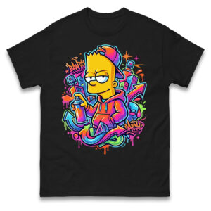 Bart Simpson Neon Graffiti T-Shirt - BANKS Streetwear Tee