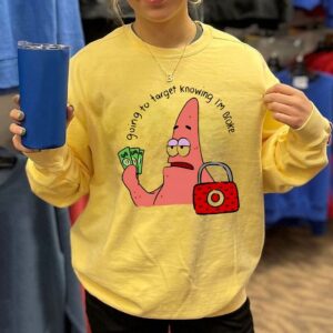Patrick Star Target Run Meme Sweatshirt vhiwdmfwqh