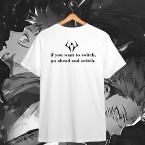 Ryomen Sukuna Quote Oversized T-Shirt - If You Want To Switch