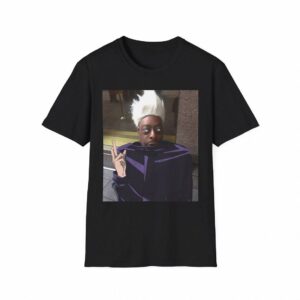 qusexnii Beetlejuice Satoru Gojo T-Shirt | Anime Meme Graphic Tee