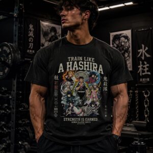 Demon Slayer Hashira Anime Gym Shirt | Strength Is Earned Tee
