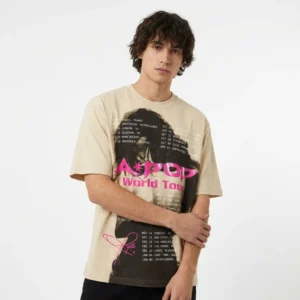 Tyla A POP World Tour Graphic Tee Vintage Style Concert Tour Dates T-Shirt