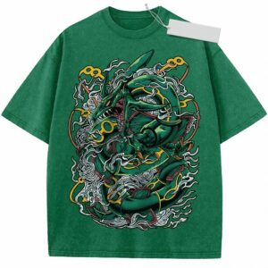 Rayquaza Legendary Dragon Graphic Tee | Anime Streetwear T-Shirt
