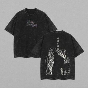 Solo Leveling Arise Sung Jinwoo Oversized Acid Wash T-Shirt