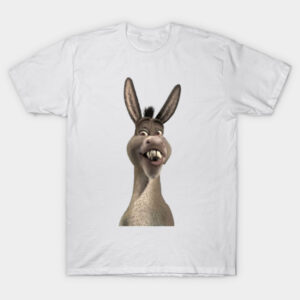 Donkey from Shrek Graphic Tee - Funny Movie Character T-Shirt (qsrtjyapkb)