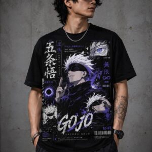 Satoru Gojo Jujutsu Kaisen Graphic Tee - Anime Streetwear