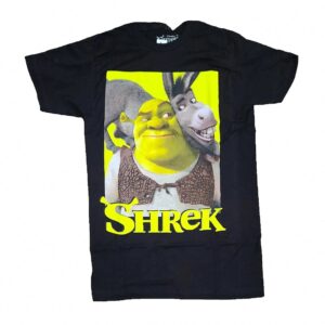 Shrek & Donkey Movie Graphic Tee - Funny Y2K Cartoon T-Shirt