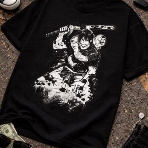 Toji Fushiguro Ink Wash Graphic Tee | JJK Streetwear