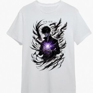 Sung Jinwoo Arise Anime Graphic T-Shirt - Solo Leveling Tee