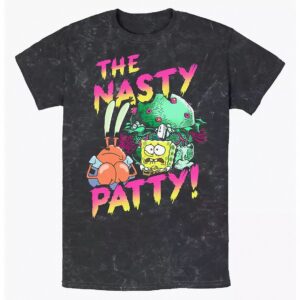 SpongeBob SquarePants & Mr. Krabs Nasty Patty Acid Wash Tee