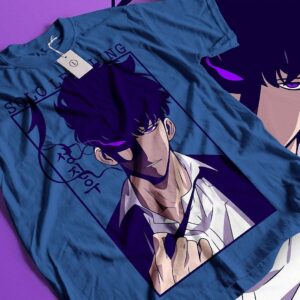Solo Leveling Sung Jin-Woo Graphic T-Shirt | Shadow Monarch Anime Tee