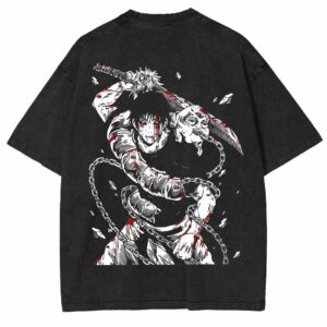 Toji Fushiguro Vintage Graphic Tee | JJK Dark Anime Streetwear
