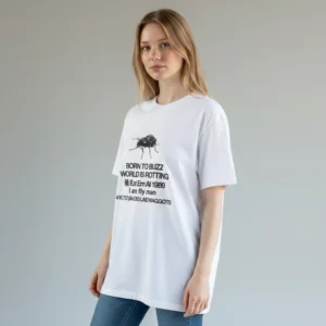 Born To Buzz World Is Rotting Fly Graphic Tee Edgy Punk Streetwear Grunge T-Shirt