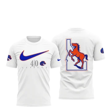 Boise State Broncos 40 Idaho Football Fan Graphic Tee Sportswear Shirt available at our Miami, Florida warehouse