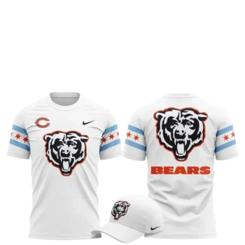 Bears Tee Chicago Football Fan Athletic Graphic Shirt Game Day Apparel available at our Miami, Florida warehouse