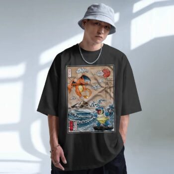 Charizard Blastoise Pokemon Graphic T Shirt, Anime Shirt