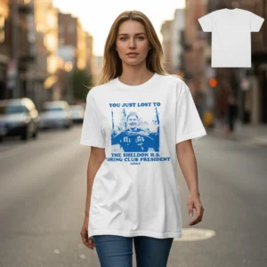 You Just Lost To The Sheldon HS Fishing Club President Tee Funny Meme Angler Graphic Shirt