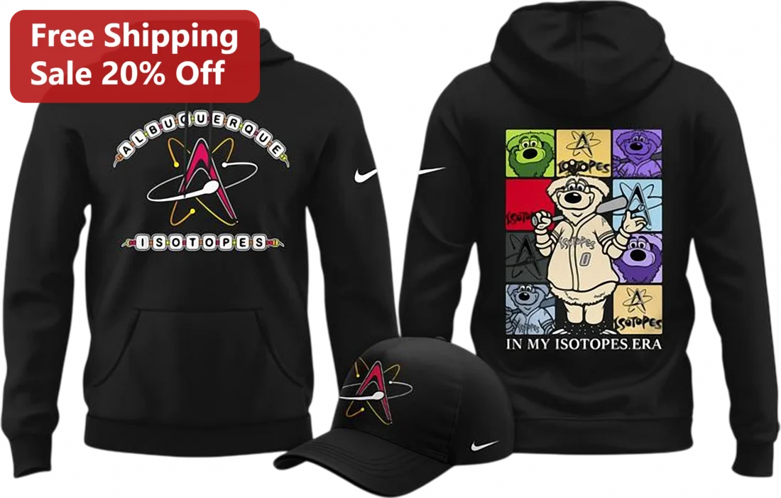 Albuquerque Isotopes In My Isotopes Era Hoodie and Hat Set, Minor League Baseball Fan Game Day Gift available at our Miami, Florida warehouse