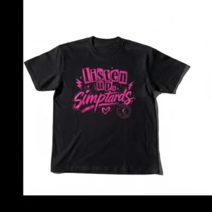 Listen Up Simptards Tee Sarcastic Internet Humor Simp Meme Graphic T-Shirt