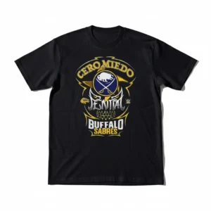 Penta Cero Miedo Buffalo Sabres Tee, Lucha Libre Wrestling Hockey Crossover Graphic Shirt Gift