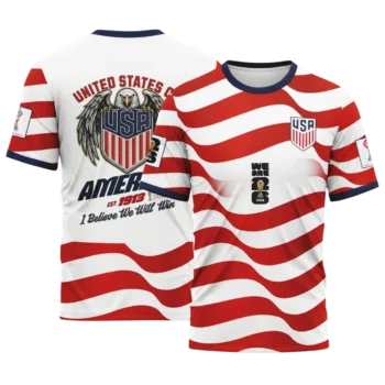 USA Soccer We Are 26 Tee, United States Patriotic Eagle Fan Jersey Shirt available at our Miami, Florida warehouse