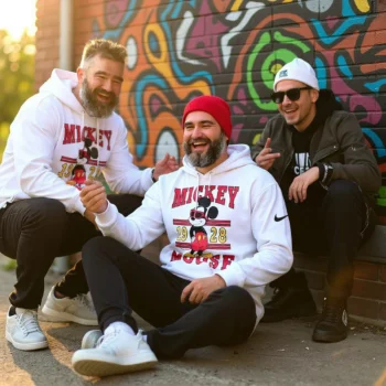 Mickey Mouse 1928 Hoodie, Retro Disney Varsity Graphic Pullover Sweatshirt for Men and Women available at our Miami, Florida warehouse