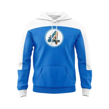 Fantastic Four Hoodie Classic Two Tone Symbol Pullover Graphic Sweatshirt Marvel Fan Gift available at our Miami, Florida warehouse