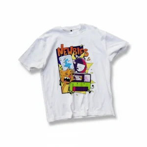Newbies Tee Retro 90s Cartoon Graphic T-Shirt Funny Beginner Rookie Apparel