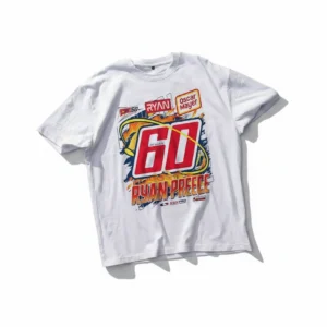 Ryan Preece Oscar Mayer Racing Tee, Number 60 Stock Car Graphic Shirt for NASCAR Fans