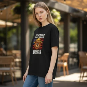 Remember Only You Can Deflock America Tee Vintage Anti Surveillance Smokey Bear Parody Graphic Shirt