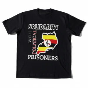Solidarity With Political Prisoners Tee Uganda Flag Map Shirt Human Rights Activist Protest Apparel