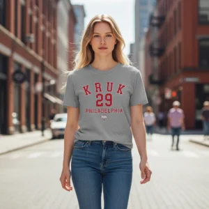 John Kruk 29 Philadelphia Baseball Retro Graphic Tee, Vintage Sports Fan Shirt Gift