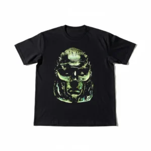 Gothic Face Graphic Tee Dark Art Sculpture Goth Streetwear Shirt