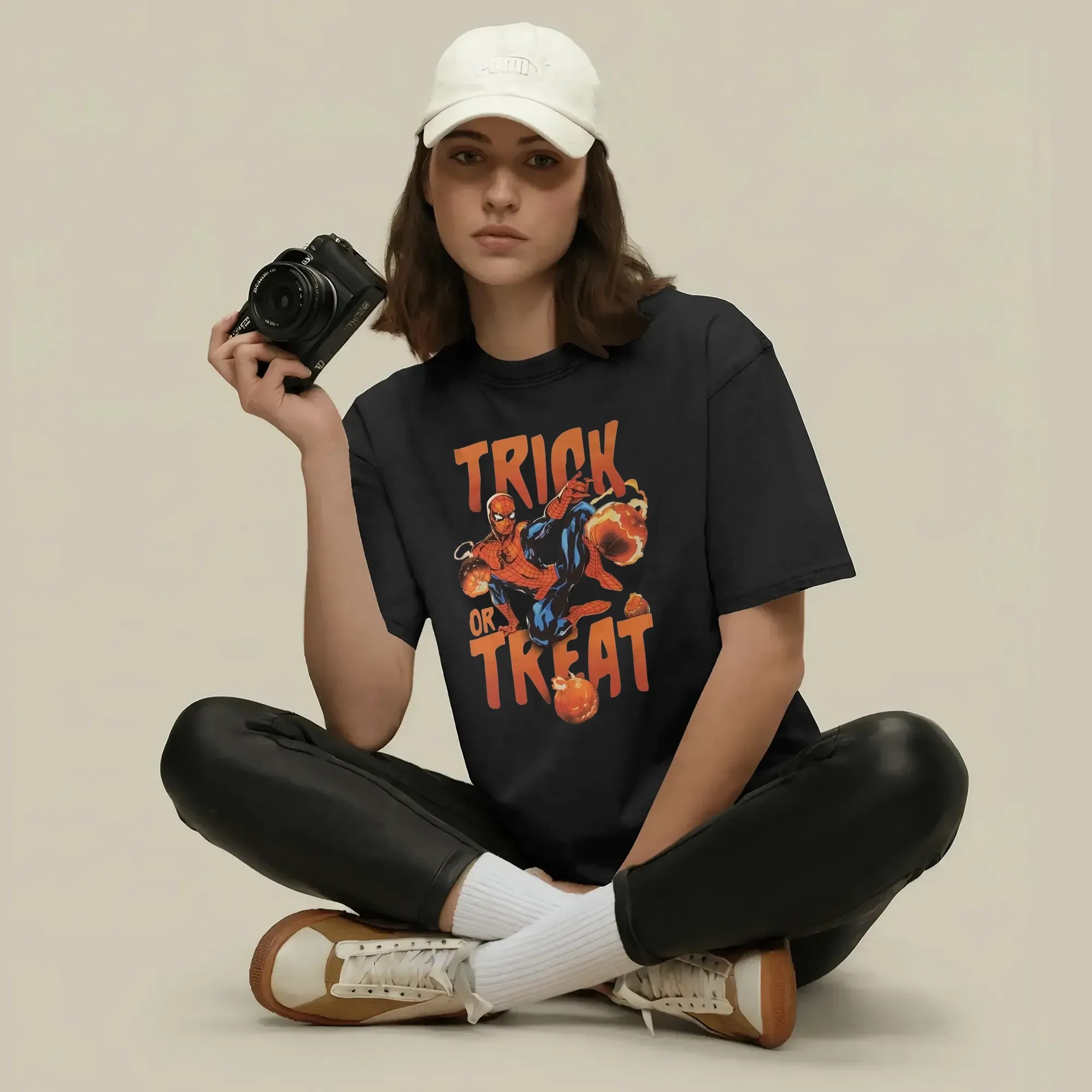 Spider-Man Trick or Treat Halloween Marvel Spooky Season T Shirt