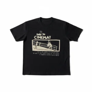 Under The Cinemat Graphic Tee, Retro Cinema and Boxing Streetwear Tee, Vintage Movie Lover Shirt