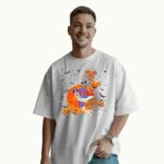 Tinkerbell Pumpkin Balloons Spiderweb Moon Disney Halloween T Shirt