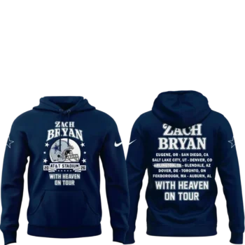 Zach Bryan AT&T Stadium Hoodie, With Heaven On Tour Concert Graphic Sweatshirt for Fans available at our Miami, Florida warehouse