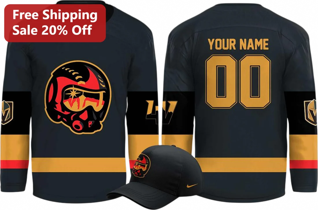 Las Vegas Golden Knights Hockey Jersey Custom Name Personalized Fan Gift for Hockey Fans available at our Miami, Florida warehouse