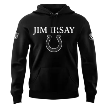 Jim Irsay Hoodie Indianapolis Colts Horseshoe Graphic Pullover Sweatshirt Fan Apparel available at our Miami, Florida warehouse
