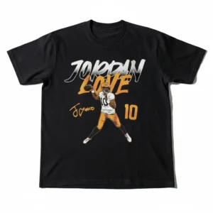 Jordan Love 10 Vintage Graphic Tee, Green Bay Football Game Day Fan Shirt Gift