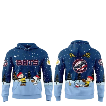 Louisville Bats Snoopy and Charlie Brown Hoodie, Winter Baseball Graphic Sweatshirt for Fans available at our Miami, Florida warehouse