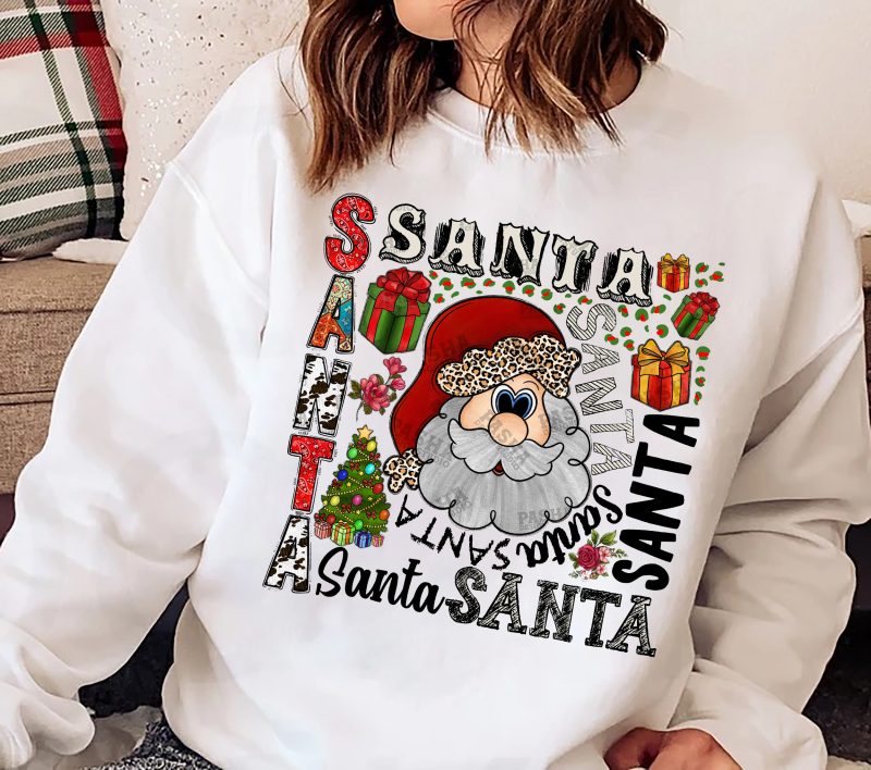 Santa Claus Christmas Holiday 2022 matching family shirt, Love Christmas Sweatshirt, Christmas shirt for women, Merry Christmas Gift shirt