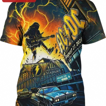 AC/DC August 27 2026 Mercedes-Benz Stadium Atlanta GA Music Lives On Concert Tee Gift for Rock Fans available at our Miami, Florida warehouse