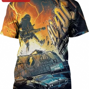 AC/DC Mercedes Benz Stadium Atlanta GA Tee Angus Young Rock Concert Shirt Gift for Hard Rock Fans available at our Miami, Florida warehouse